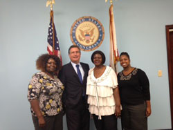 Miami APWU Retiree chapter president at a postal reform meeting
